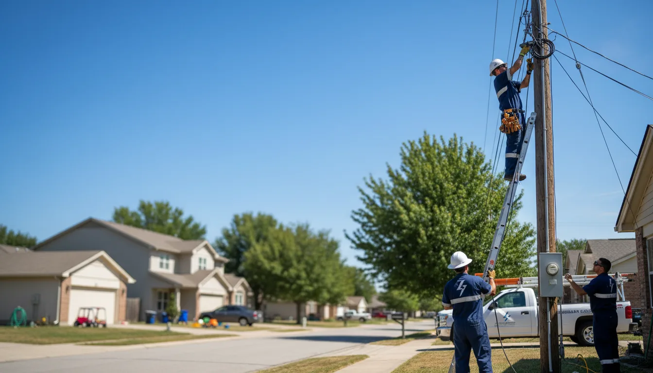 Residential electrician providing installation services in Lawley, AL
